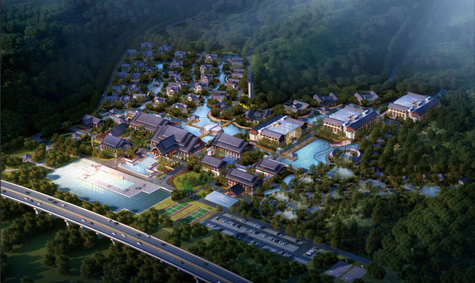 江西铜鼓温泉度假村建筑设计